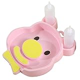 FYX ベビーバス グリーン 新生児~3カ月頃まで お尻を洗う シャンプー 洗い補助 節水 (ピンク)