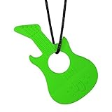 Jammy Jams Lobie's Love Bites Guitar Teething Necklace Green [並行輸入品]