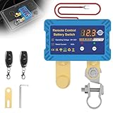 リモートバッテリーディスコネクトスイッチ12V 140A 電圧LED付き 車、RV、ATV、トラック、海洋のための表示盗難防止ディスコネクトスイッチ
