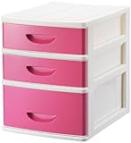 シェルタ 浅2深1段卓上チェスト ベリーピンク SC-AF21BP