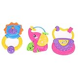 Domybestオーボール カラーランダム 写真小玩具 ベビーカーセット かわいい ユニークなモデリング カラフル 赤ちゃんの注意を引き付ける 知恵を刺激する 1ヶ月以上の赤ちゃんに適して