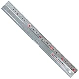 BIGMAN(ビッグマン) アルミ定規 滑り止め付き 30cm 読み取りやすい2色目盛 BAR-30
