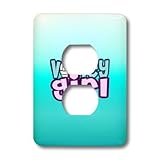 3dRose LLC lsp_13118_6 Volley Girl on Aqua, 2 Plug Outlet Cover by 3D Rose (Home Improvement) [並行輸入品