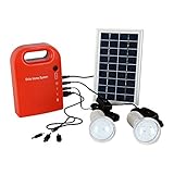 Cheng-store　ソーラー家庭用照明システム　ソーラーLEDライト　屋外キャンピングカー充電に最適　ソーラーパネル　LEDランプ　USB 　ホーム、ガーデン、パスウェイ、階段、屋外、キャンプ、釣