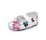 Lutents　キッズ　子供靴　スリッポン フラワーモチーフ PUレザー　四季通用　柔らかい　履き心地良い　履きやすい　つま先保護　可愛い　おしゃれ　歩行練習用　通園 通学　旅行　出産祝い　女の子　1