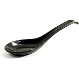 アサヒ興洋 レンゲ スプーン 黒 1本入 15.5cm 日本製 縁に引っかかる 業務用