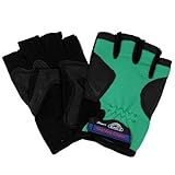 セフティー3 ガーデングローブ 半指 園芸・農作業用手袋 ウレタンショック内蔵 Mサイズ 黒×緑 SGG-1