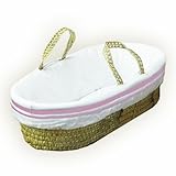 Baby Doll Bedding Hotel Style II Moses Basket Pink [並行輸入品]