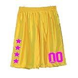 HOORAY (フーレイ) ダンス 衣装 ヒップホップ パンツ カラーロゴ バスケット 140 イエロー