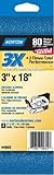 Norton 49602 3X High Performance Portable Sanding Belt, Zirconia Alumina, 18-Inch Length x 3-Inch Wi