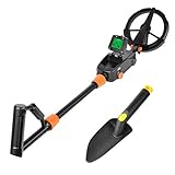 SHUOGOU 高感度金属探知機 調節可能なステム 大型液晶搭載 危険物紛失物検索 、 すべての金属の検出 深さ検出 トレジャーハンター 子供のおもちゃ検出器 MD1008 簡単操作 持ち運び簡単