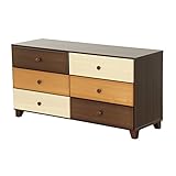 ブラウンを基調とした天然木ワイドチェスト 3段  幅117cm Loarシリーズ 日本製・完成品｜Loar-ロア- type1 代引不可