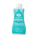 Craft County 合成 Rit 染料 More Liquid ファブリック染料 - 多色展開 - 210ml（7オンス） - トロピカルティール