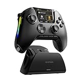 BYYB ManbaOne V2 PCコントローラー 多機能LCDディスプレイ ホールスティック TURBO連射 1800mAhバッテリー 充電ドック