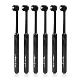 奇跡のオーラルケア 奇跡の歯ブラシ 黒 やわらかめ ワンタフトブラシ 6本 セット