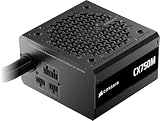 Corsair CX750M (2025) セミモジュラー ATX 3.1 PCIe 5.1 低ノイズ 750W 電源 12V-2x6ケーブル付き – サイベネティクス ブロンズ 効率 LLC トポロジー 105°C コンデンサ – ブラック
