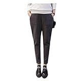 Cozy Maker（C&M）マタニティ パンツ ズボン 産前産後 レディース スポーツ ポケット付き 妊婦 ゆったり 楽チン カジュアル 大きいサイズ 全2色 (L, グレー)