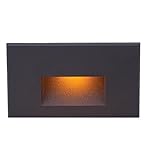 WAC Lighting WL-LED100F-RD-BK 277V Horizontal Step Light with Red [並行輸入品]