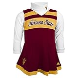 NCAA Girls 4 – 6 x TurtleネックCheerジャンパードレス レッド