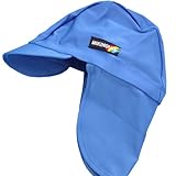 ミキハウス(mikihouse)日よけカバー付き☆スイムキャップ フリー（46cm-54cm) ブルー（15）