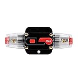 自動遮断器 サーキットブレーカー インライン オート サーキット ブレーカー 合金とプラスチック 高温耐性 導電性 ハイテク防水シェル 12-24V 100A 車 ボート マリンなどに適用