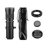 LOUJIN カメラMFスーパー望遠ズームレンズF / 8.3-16 420-800mm T2マウント（AIマウントアダプターリング付き）For ニコン For NIKON AIマウント用ユニバーサル1/4ネジ交換D50 D90 D5100 D7000 D3 D5100 D3100 D3000 D60カメラ