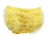 赤ちゃん ベビーパンツ 女の子 下着 肌着 柔らかく レース インナーウェア ショーツ パンツ ブリーフ 快適 イエローS