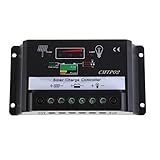 whitelotous 10 A / 30 aソーラーパネルバッテリー充電コントローラーレギュレータ12 V 24 Vオートスイッチ