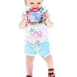 笑え熊 乳幼児 夏 文字カートゥーン 乳児の無袖ストライプの花柄Tシャツ+ズボン2枚セット 綿製 カジュアル 人気 普段着 1-5歳 キッズ おしゃれ