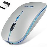 マウス 無線 【極薄型モデル・静音強化】 ワイヤレスマウス Bluetooth5.3 静音 瞬時接続 3段階DPI切替 ブルートゥース 2.4GHz＆BT両対応 省エネ 7色ライト 光学式 持ち運び便利 Type-C充電式 スリープモード 小型 高感度 高耐久性 パソコン オフィス ゲーム Mac/Windows/Surface/PC/Macbookに対応 TELEC認証取得済み