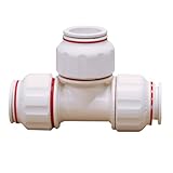 PlumBest C76833R2 Twist To Lock Plastic 3/4-Inch CTS by 3/4-Inch CTS by 1/2-Inch CTS Reducing Tee by