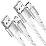 RAVIAD USB Type C ケーブル【2m/2本セット】タイプ C ケーブル 3A 急速充電 高速データ転送 高耐久ナイロン編み USB-A to USB-C コード Redmi 9T、Xperia XZ3 XZ2 XZs、Galaxy S23 S22 S21 S10+ S9 S8、Note 10 9、Oppo renoその他Android USB-C機器対応