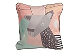 Nursery Works Cubist Print Toddler Pillow, Deer, Menagerie by Nurseryworks