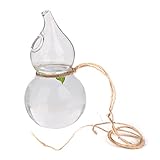 【ノーブランド品】ガラス花瓶 アンティーク プレゼント 雑貨 ボトル 飾り 結婚式 容器 吊り下げ ひょうたん