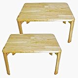 ２点セット　ローテーブル　 座卓 木製　小さめ　ナチュラル lh-6045 na-2