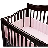 安全ベビーベッドガード（バンパー） Saftey Crib Bumper - Fits All Cribs - Pink