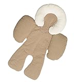 Seliyi ベビー　綿　カーシート　ベビーカー　クッション　チャイルドシート　マット　パッド　サポート　柔らかい カーキ