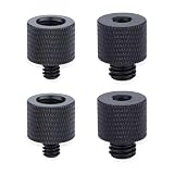 カメラネジ変換アダプター マイクアクセサリ 一脚用ネジアダプター 3/8"オス-1/4"メス 1/4"オス-3/8"メス 変換アダプタ マイクホルダー対応 アルミニウム合金製 撮影補助ツール 固定ネジアダプター 1/4 3/8 変換ネジアダプター 4個セット