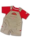 (エヌビーエー)NBA ベビー Houston Rockets Tシャツ＆オーバーオール　セットアップ　（並行輸入品) (12M, 赤)