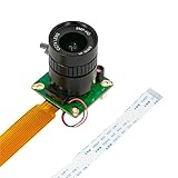Arducam Raspberry Pi HQカメラ用、12.3MP IMX477カメラモジュール、CSマウントレンズ付き、自動IRカットスイッチング終日画像、Raspberry Pi 5、4モデルB、Pi 3/3B+、Pi Zero 2Wに対応。