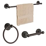 Dynasty Hardware 3800-ORB-3PC Palisades Series Bathroom Hardware Set, Oil Rubbed Bronze, 3-Piece Set