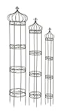 Deco 79 Beautiful Metal Round Trellis Set of 3 [並行輸入品]