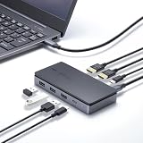 サンワサプライ アウトレット ドッキングステーション USB-C接続 HDMI2画面 LANなし 4K/60Hz PD100W対応 PD給電 置き型 USB-CVDK17