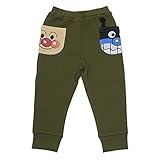 2018年 春物 アンパンマン 裏毛 ワイドポケット ロング丈パンツ Anpanman カーキ◇95cm