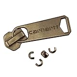 Carhartt 5ジッパースライダー修理キット、2X、アンティーク真鍮