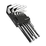 Sealey六角キーセット10pc Long完全にPolishedメトリック