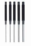 Starrett S248 Extended Length Drive Pin Punch, 1/8'-3/8' Pin Diameters, 8' Overall Length, 3-1/2' Pi