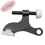 Designers Impressions Oil Rubbed Bronze Heavy Dutyヒンジピン調整可能なドア停止withホワイトヒント: 6168 – 10パック