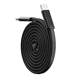 FANGCUU フラットスパイラルケーブル C to C 1m (Type-C/USB-C) 240W 磁気 充電 ケーブル 伸縮式 編み込み 扁平コード マグネット 強力 吸着 急速充電 データ転送 スマホ タブレット ノートPC 用 (ブラック)