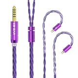 【KBEAR ST19】 2pin 4.4mmリケーブル 5N単結晶銅 ケーブル 4.4mmイヤホンアップグレードケーブル イヤフォン交換ケーブル 音質改善 KZイヤホン適用 ZSN/ZSN Pro/ZSN PROX/ZS10/ZS10 PRO/ZST/ZSTX 等に対応（2pin・4.4mmプラグ）